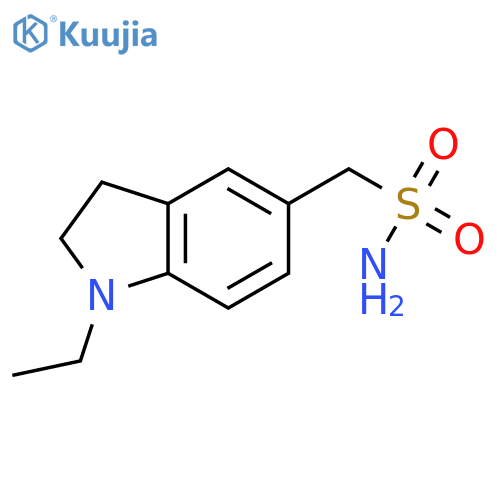 (1-ethyl-2,3-dihydro-1H-indol-5-yl)methanesulfonamide structure