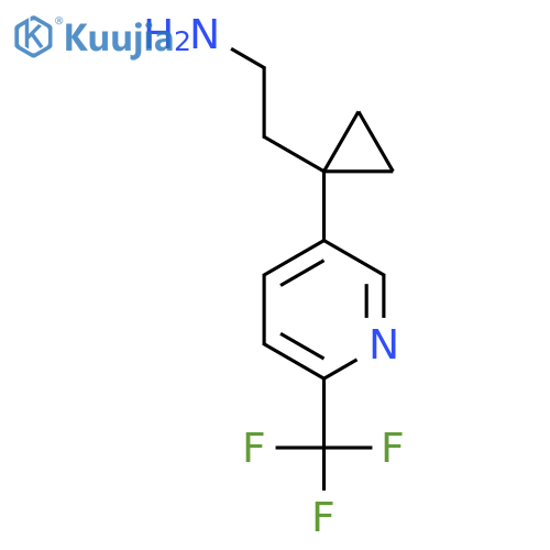 2-{1-6-(trifluoromethyl)pyridin-3-ylcyclopropyl}ethan-1-amine structure