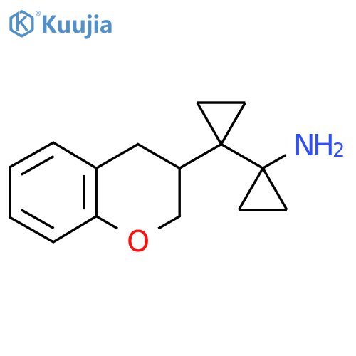 1-1-(3,4-dihydro-2H-1-benzopyran-3-yl)cyclopropylcyclopropan-1-amine structure