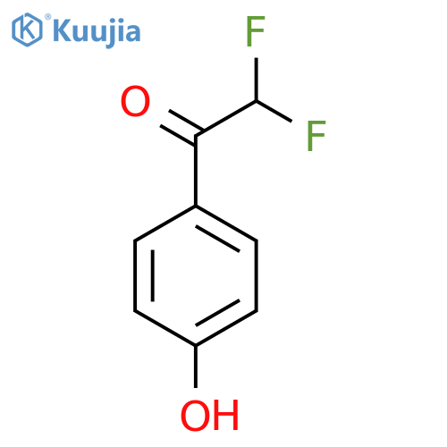 2,2-difluoro-1-(4-hydroxyphenyl)ethan-1-one structure