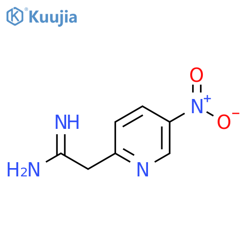 2-(5-nitropyridin-2-yl)ethanimidamide structure