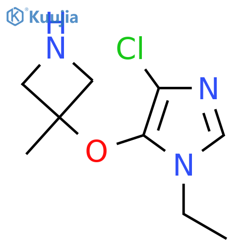 4-chloro-1-ethyl-5-(3-methylazetidin-3-yl)oxy-1H-imidazole structure