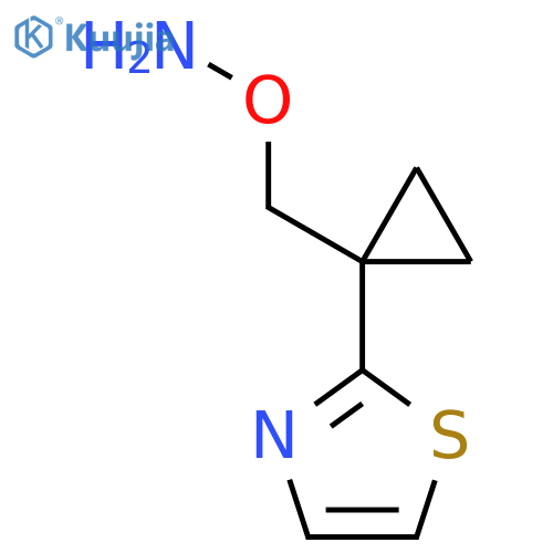 O-{1-(1,3-thiazol-2-yl)cyclopropylmethyl}hydroxylamine structure