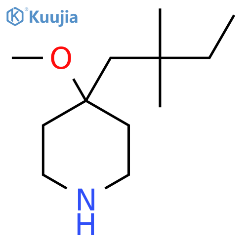 4-(2,2-dimethylbutyl)-4-methoxypiperidine structure