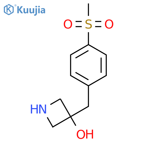3-(4-methanesulfonylphenyl)methylazetidin-3-ol structure