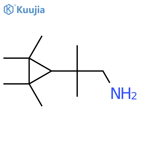 2-methyl-2-(2,2,3,3-tetramethylcyclopropyl)propan-1-amine structure