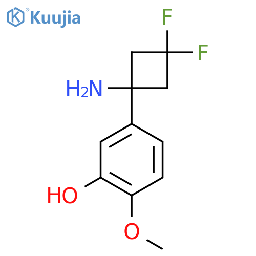 5-(1-amino-3,3-difluorocyclobutyl)-2-methoxyphenol structure