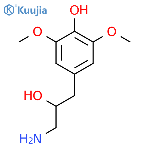 4-(3-amino-2-hydroxypropyl)-2,6-dimethoxyphenol structure