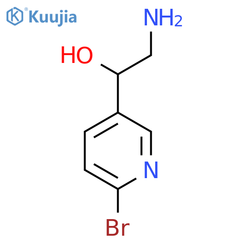 2-amino-1-(6-bromopyridin-3-yl)ethan-1-ol structure