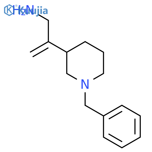 2-(1-benzylpiperidin-3-yl)prop-2-en-1-amine structure