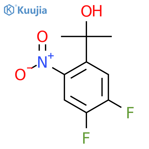 2-(4,5-Difluoro-2-nitrophenyl)propan-2-ol structure