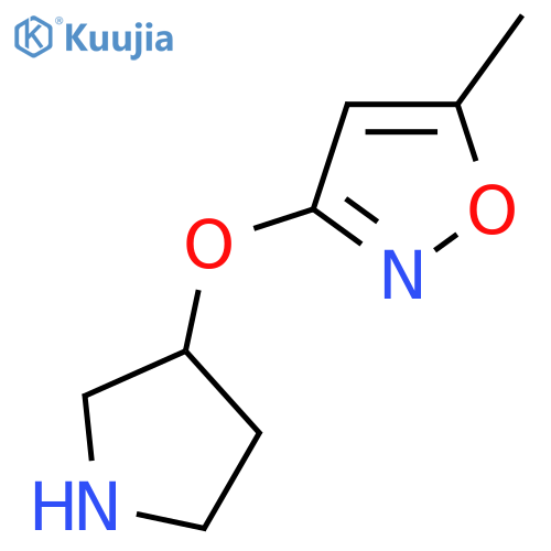 5-methyl-3-(pyrrolidin-3-yloxy)-1,2-oxazole structure