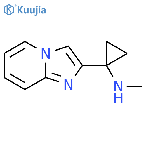 1-{imidazo1,2-apyridin-2-yl}-N-methylcyclopropan-1-amine structure