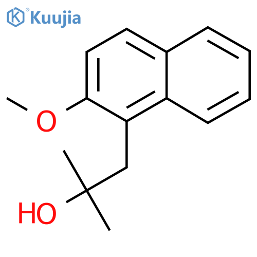 1-(2-methoxynaphthalen-1-yl)-2-methylpropan-2-ol structure