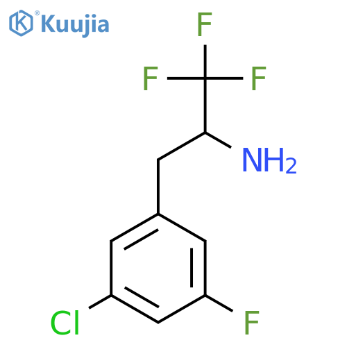3-(3-chloro-5-fluorophenyl)-1,1,1-trifluoropropan-2-amine structure