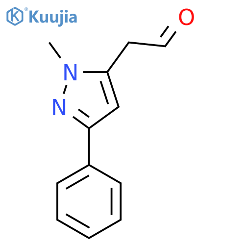 2-(1-methyl-3-phenyl-1H-pyrazol-5-yl)acetaldehyde structure