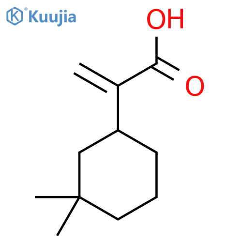 2-(3,3-dimethylcyclohexyl)prop-2-enoic acid structure