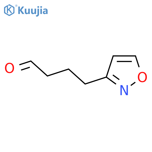 4-(1,2-oxazol-3-yl)butanal structure