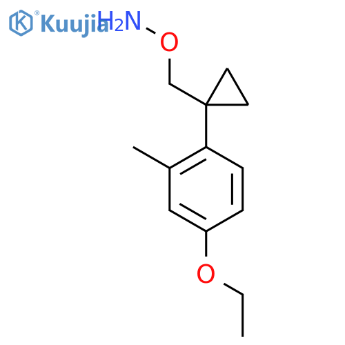 O-{1-(4-ethoxy-2-methylphenyl)cyclopropylmethyl}hydroxylamine structure