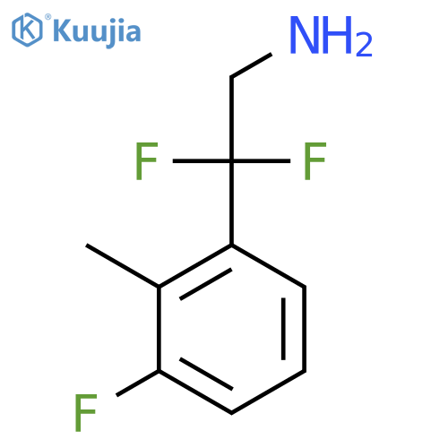 2,2-difluoro-2-(3-fluoro-2-methylphenyl)ethan-1-amine structure