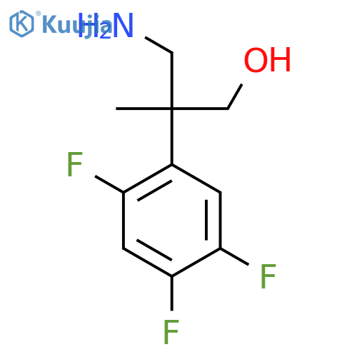 3-amino-2-methyl-2-(2,4,5-trifluorophenyl)propan-1-ol structure