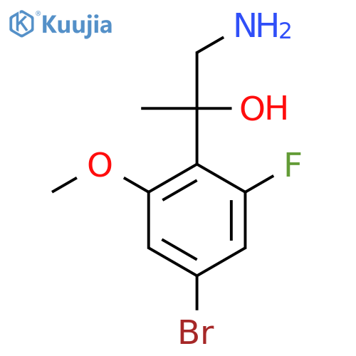 1-amino-2-(4-bromo-2-fluoro-6-methoxyphenyl)propan-2-ol structure