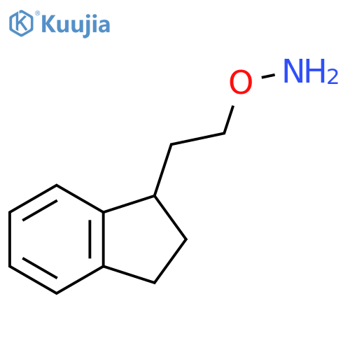 O-2-(2,3-dihydro-1H-inden-1-yl)ethylhydroxylamine structure
