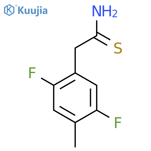 2-(2,5-difluoro-4-methylphenyl)ethanethioamide structure