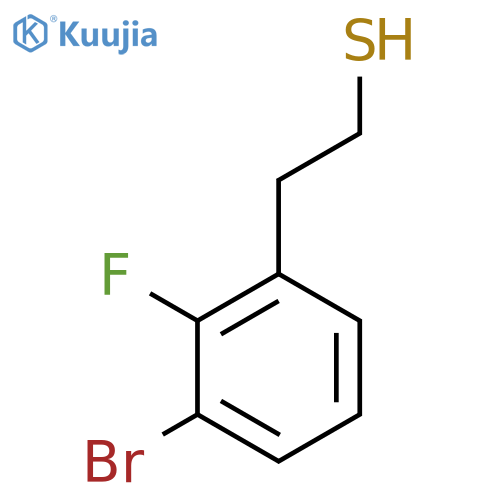 2-(3-bromo-2-fluorophenyl)ethane-1-thiol structure