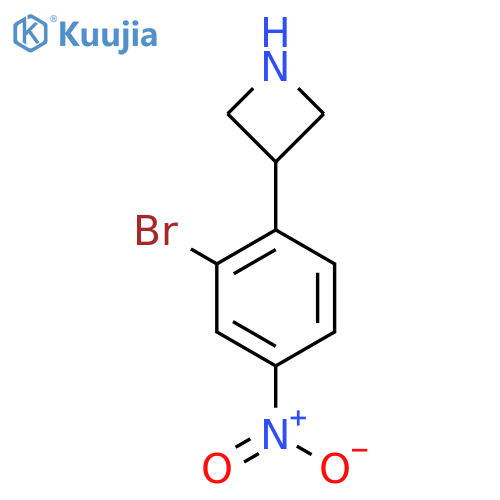 3-(2-bromo-4-nitrophenyl)azetidine structure