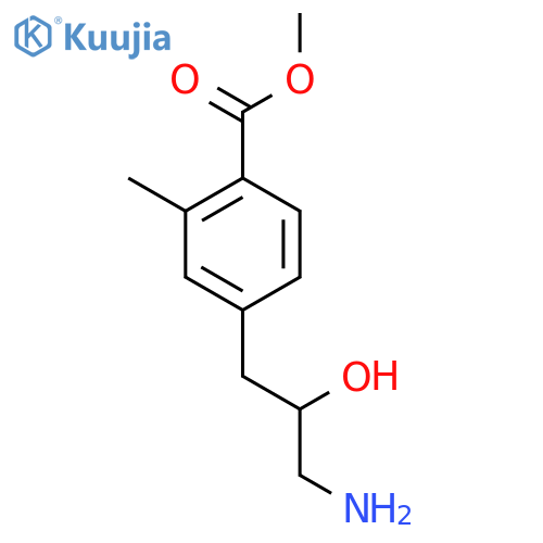 methyl 4-(3-amino-2-hydroxypropyl)-2-methylbenzoate structure