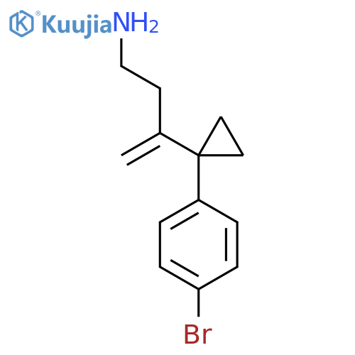 3-1-(4-bromophenyl)cyclopropylbut-3-en-1-amine structure