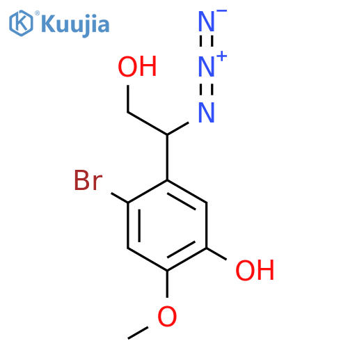 5-(1-azido-2-hydroxyethyl)-4-bromo-2-methoxyphenol structure