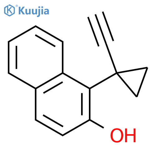 1-(1-ethynylcyclopropyl)naphthalen-2-ol structure