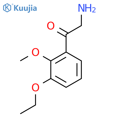 2-amino-1-(3-ethoxy-2-methoxyphenyl)ethan-1-one structure