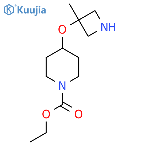 ethyl 4-(3-methylazetidin-3-yl)oxypiperidine-1-carboxylate structure