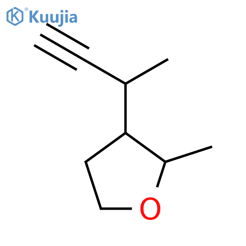 3-(but-3-yn-2-yl)-2-methyloxolane structure