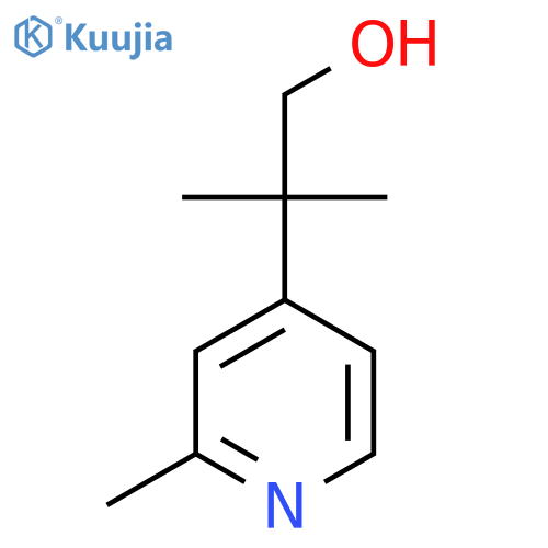 2-methyl-2-(2-methylpyridin-4-yl)propan-1-ol structure