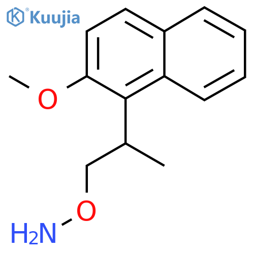 O-2-(2-methoxynaphthalen-1-yl)propylhydroxylamine structure