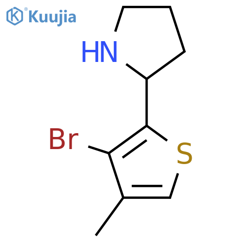2-(3-bromo-4-methylthiophen-2-yl)pyrrolidine structure