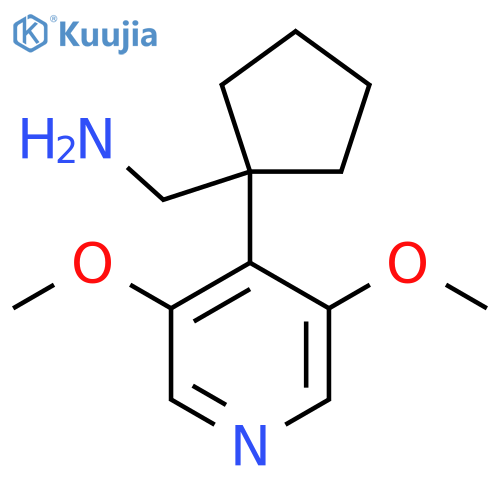 1-(3,5-dimethoxypyridin-4-yl)cyclopentylmethanamine structure