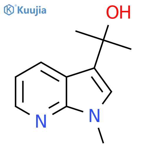 2-{1-methyl-1H-pyrrolo2,3-bpyridin-3-yl}propan-2-ol structure