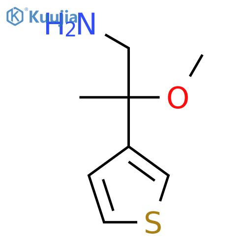 2-methoxy-2-(thiophen-3-yl)propan-1-amine structure