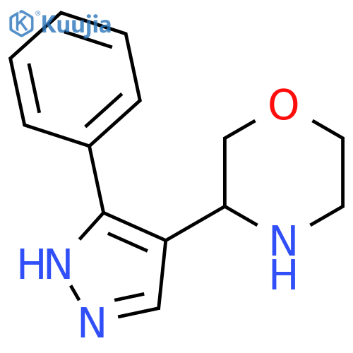 3-(3-phenyl-1H-pyrazol-4-yl)morpholine structure