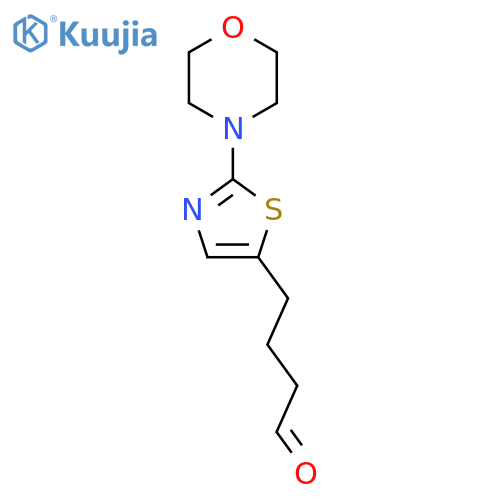 4-2-(morpholin-4-yl)-1,3-thiazol-5-ylbutanal structure