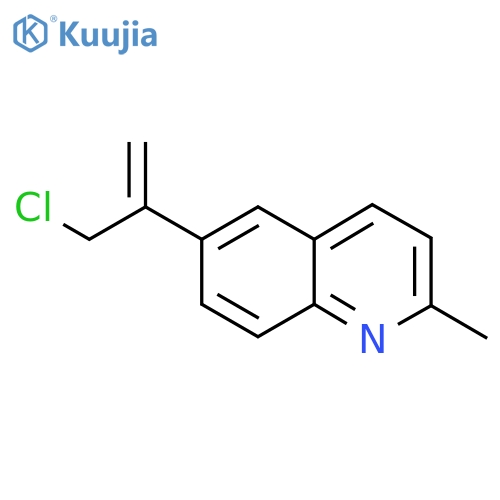 6-(3-chloroprop-1-en-2-yl)-2-methylquinoline structure