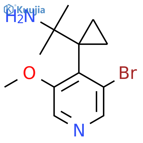 2-1-(3-bromo-5-methoxypyridin-4-yl)cyclopropylpropan-2-amine structure