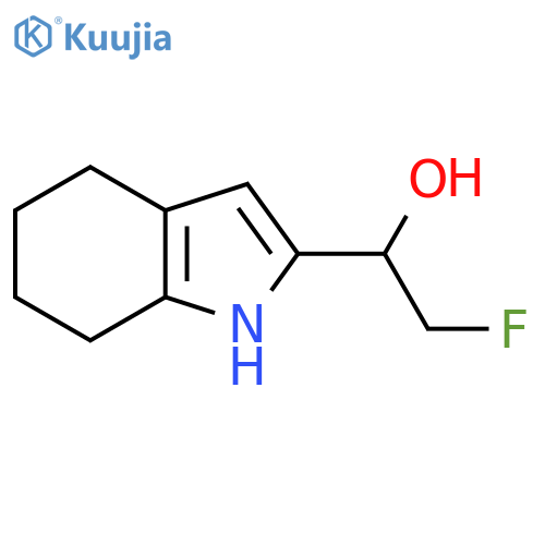 2-fluoro-1-(4,5,6,7-tetrahydro-1H-indol-2-yl)ethan-1-ol structure