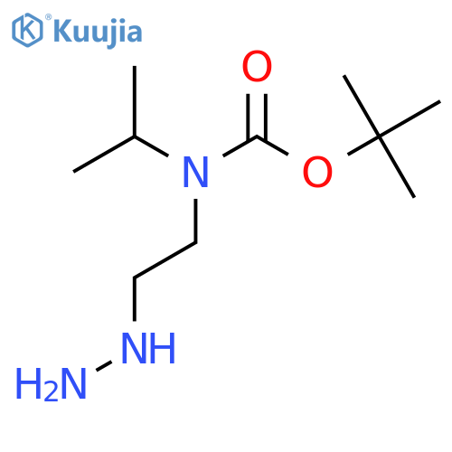 tert-butyl N-(2-hydrazinylethyl)-N-(propan-2-yl)carbamate structure
