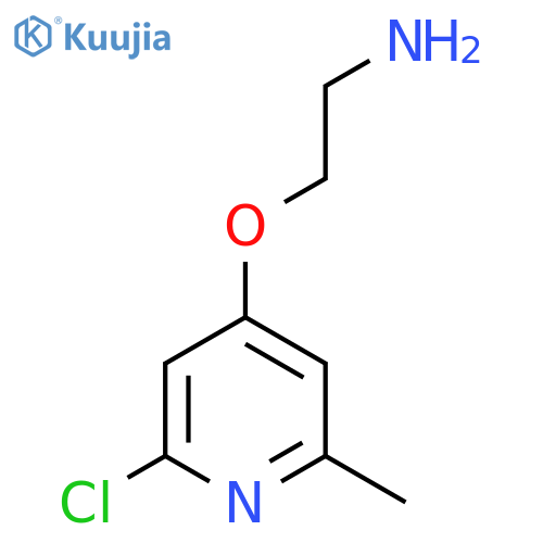 2-(2-chloro-6-methylpyridin-4-yl)oxyethan-1-amine structure